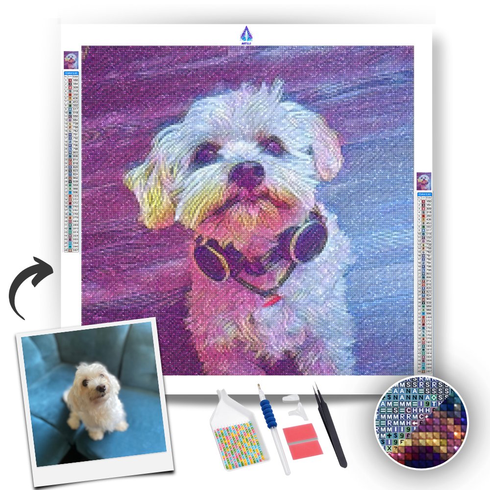 Bichon Frisé Dog - Diamond Painting Kit