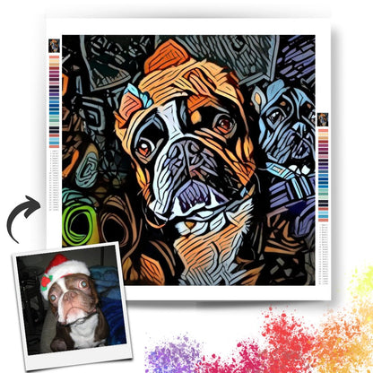 Turn Your Pet Photo into an Adorable Art Piece - Custom Paint by Numbers Kit - Artslo.com