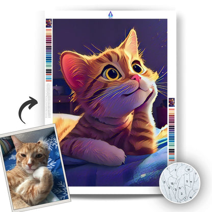 Turn Your Pet Photo into an Adorable Art Piece - Custom Paint by Numbers Kit - Artslo.com