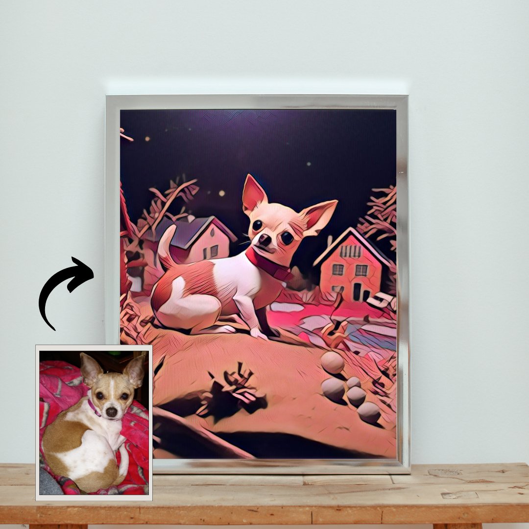 Custom Paint by Numbers Kit - Transform Your Pet into an Adorable Cartoon  Artwork