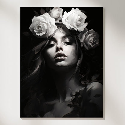 White Roses - Paint by Numbers - Artslo.com